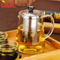 Lilac FREE Sample borosilicate glass tea set